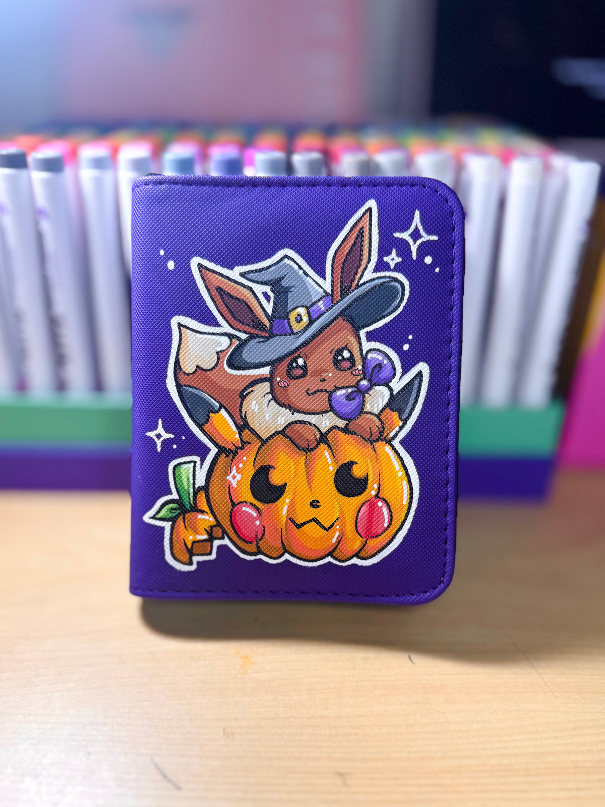 Pumpkin Eevee 1 Pocket Binder