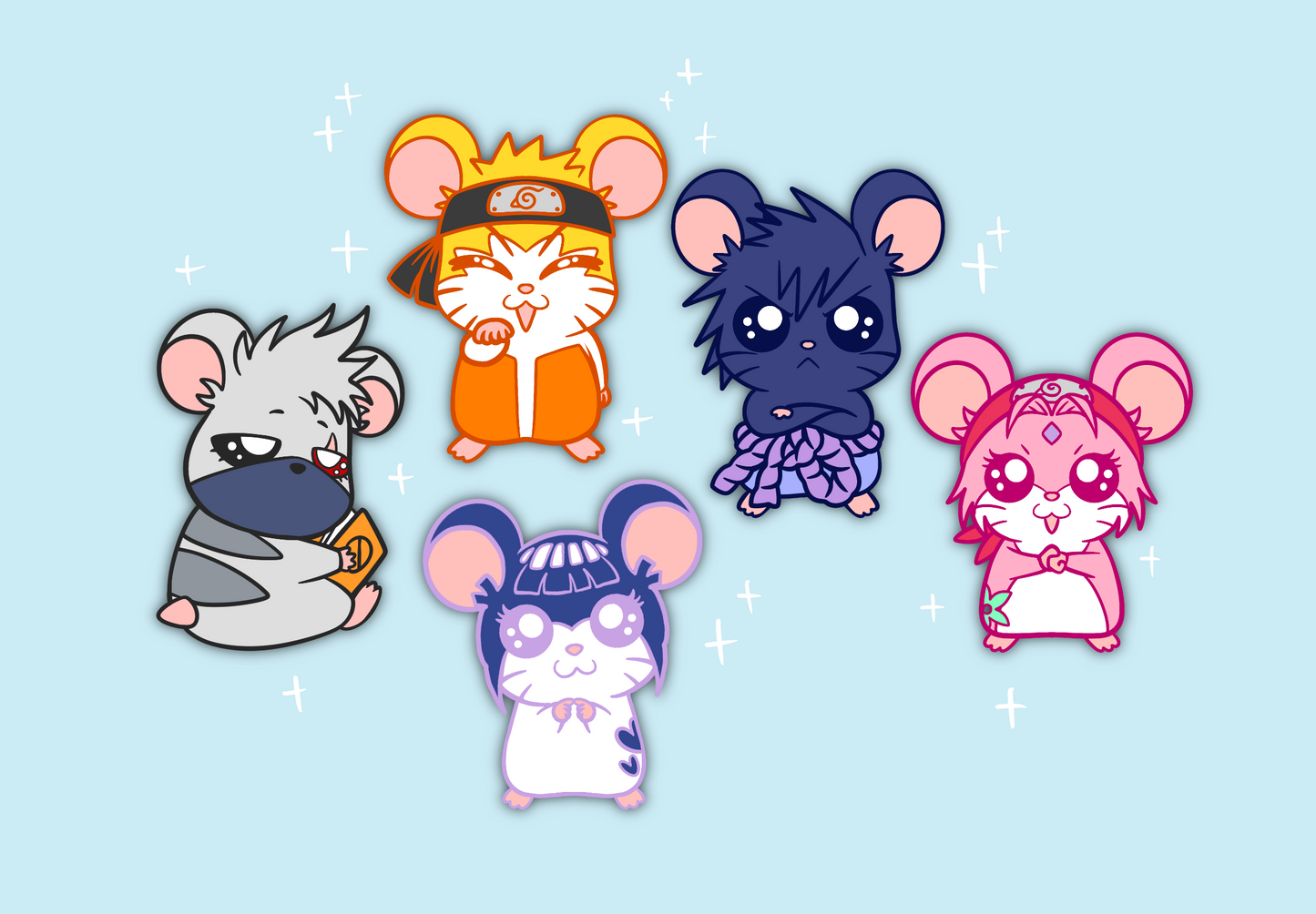 Naru Hams Enamel Pins