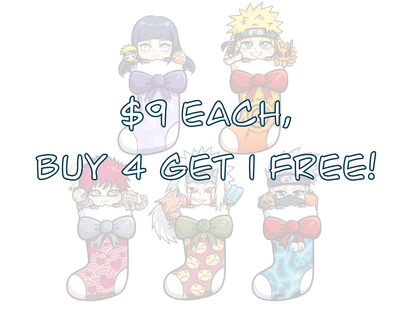 Ninja Stocking Charms